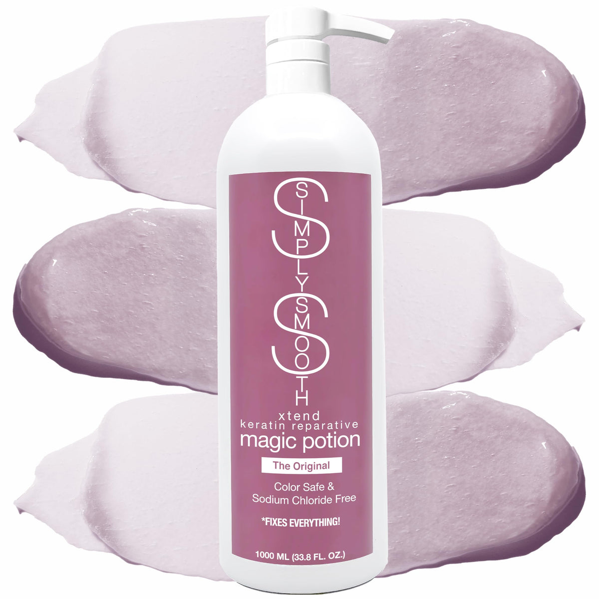 SIMPLY SMOOTH Xtend Keratin Reparative Magic Potion Original Leave In Conditioner Detangler & Heat Protection Spray Repair & Reduce Breakage Color