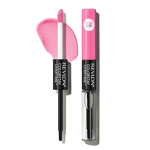 Revlon Liquid Lipstick with Clear Lip Gloss, ColorStay Overtime Lipcolor, Dual Ended with Vitamin E, 080 Keep Blushing, 0.07 Fl Oz Beauty & Personal Care REVLON