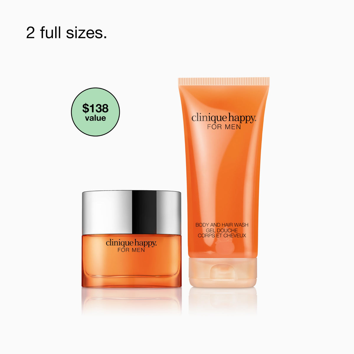 Clinique Happy For Him Fragrance Duo Gift Set | Full Size Cologne + Body Wash | Gifts For Men