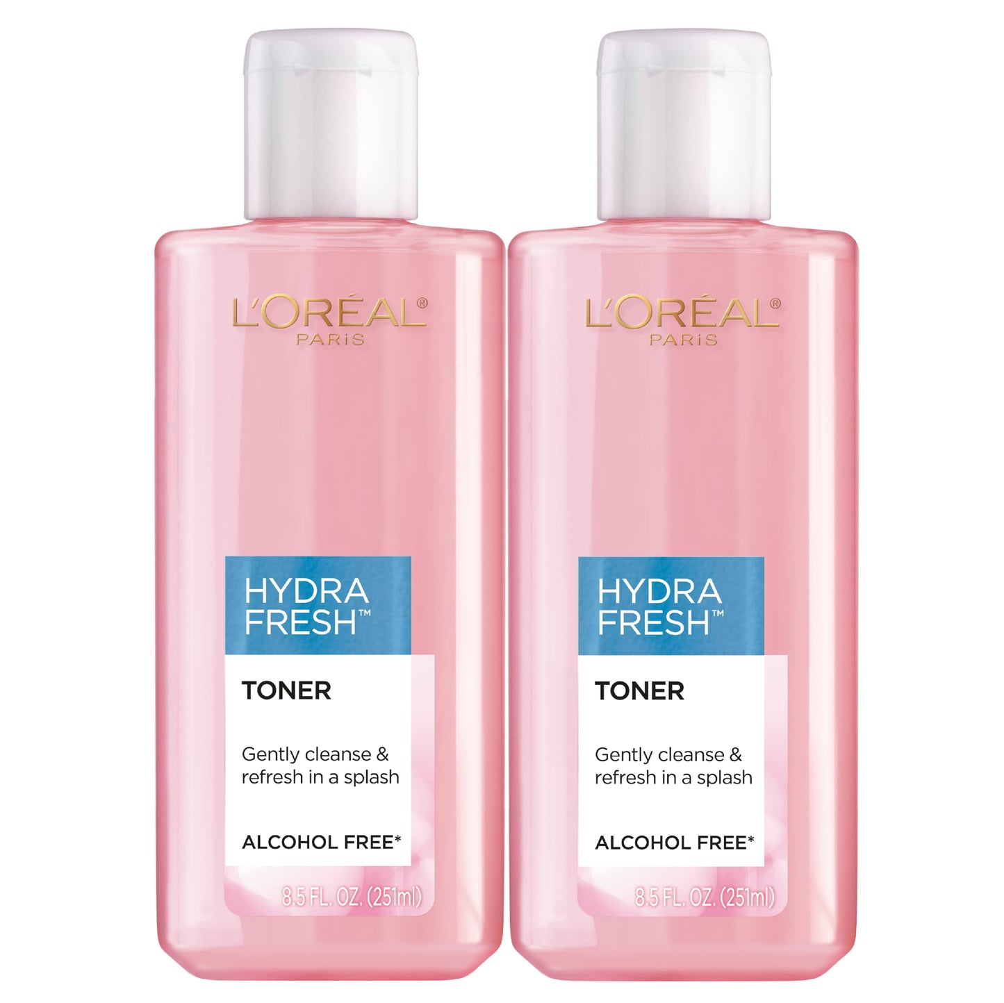 L'Oreal Paris Skincare HydraFresh Toner Face Toner with Pro-Vitamin B5 for a Smoother, Brighter Complexion, 2 Count Beauty & Personal Care L'Oreal Paris
