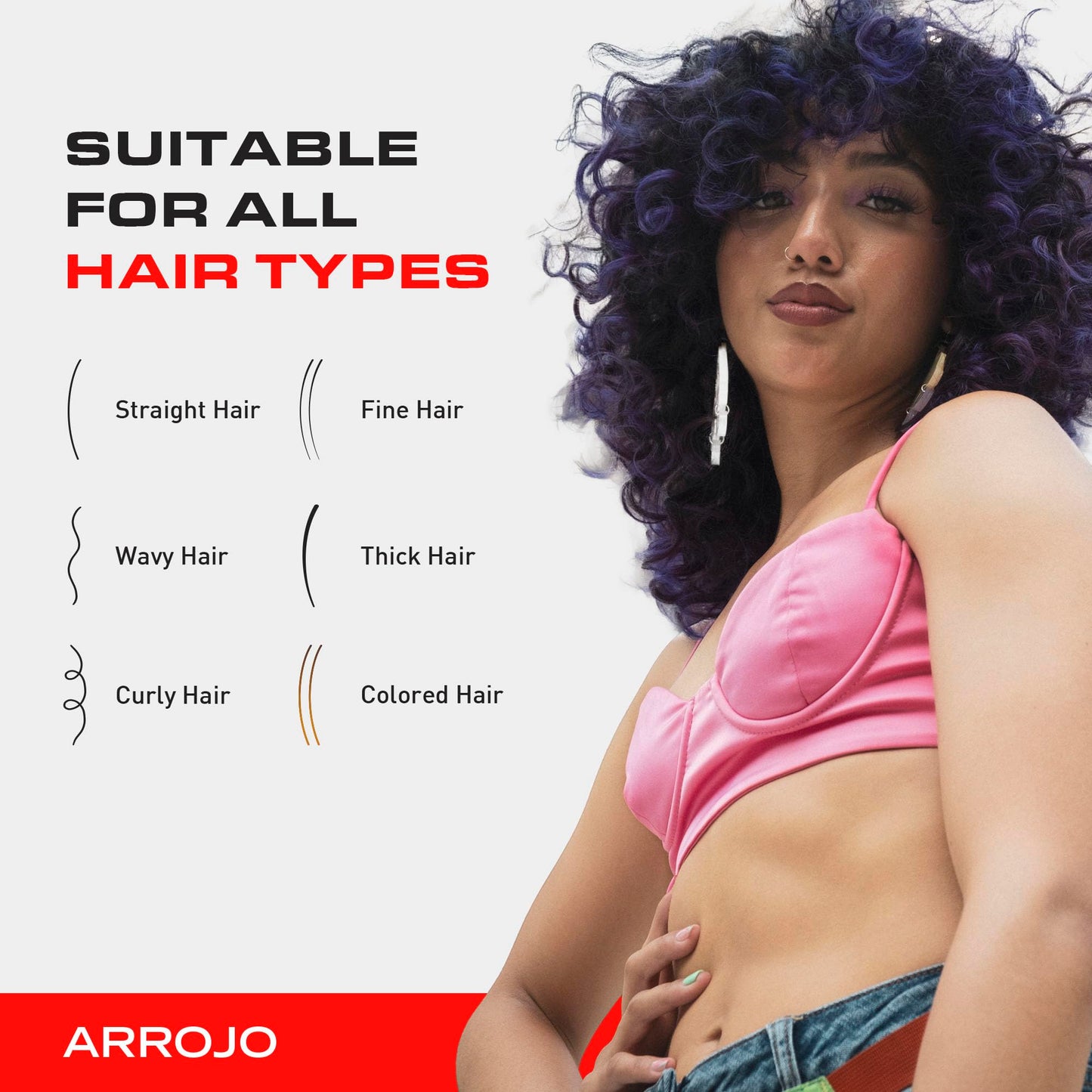 ARROJO Cream Whip - 5.5 Fl Oz - Conditioning Leave-In Hair Styling Cream for Wavy or Dry Hair, Sulfate & Sodium-Chloride Free, Antioxidant Beauty & Personal Care ARROJO