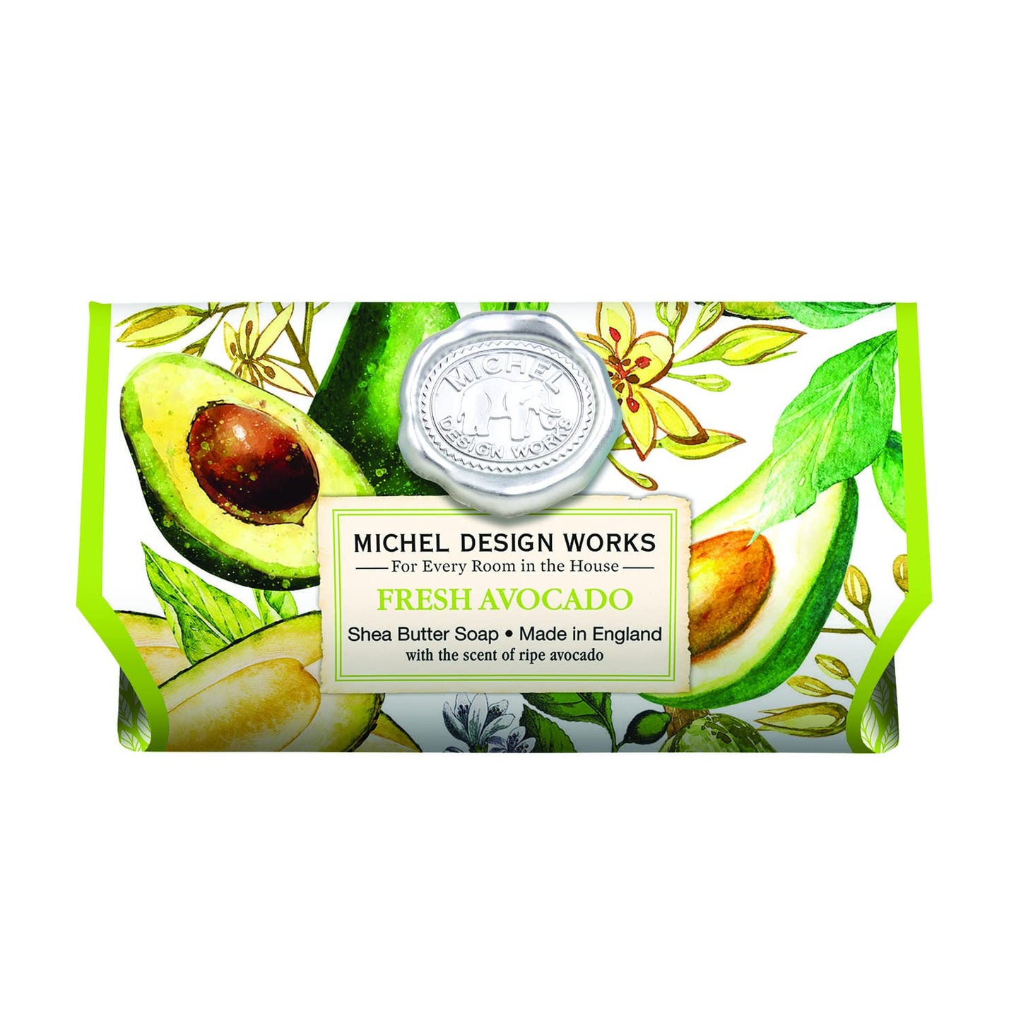 Michel Design Works Large Bath Soap Bar, Fresh Avocado Beauty & Personal Care Michel Design Works