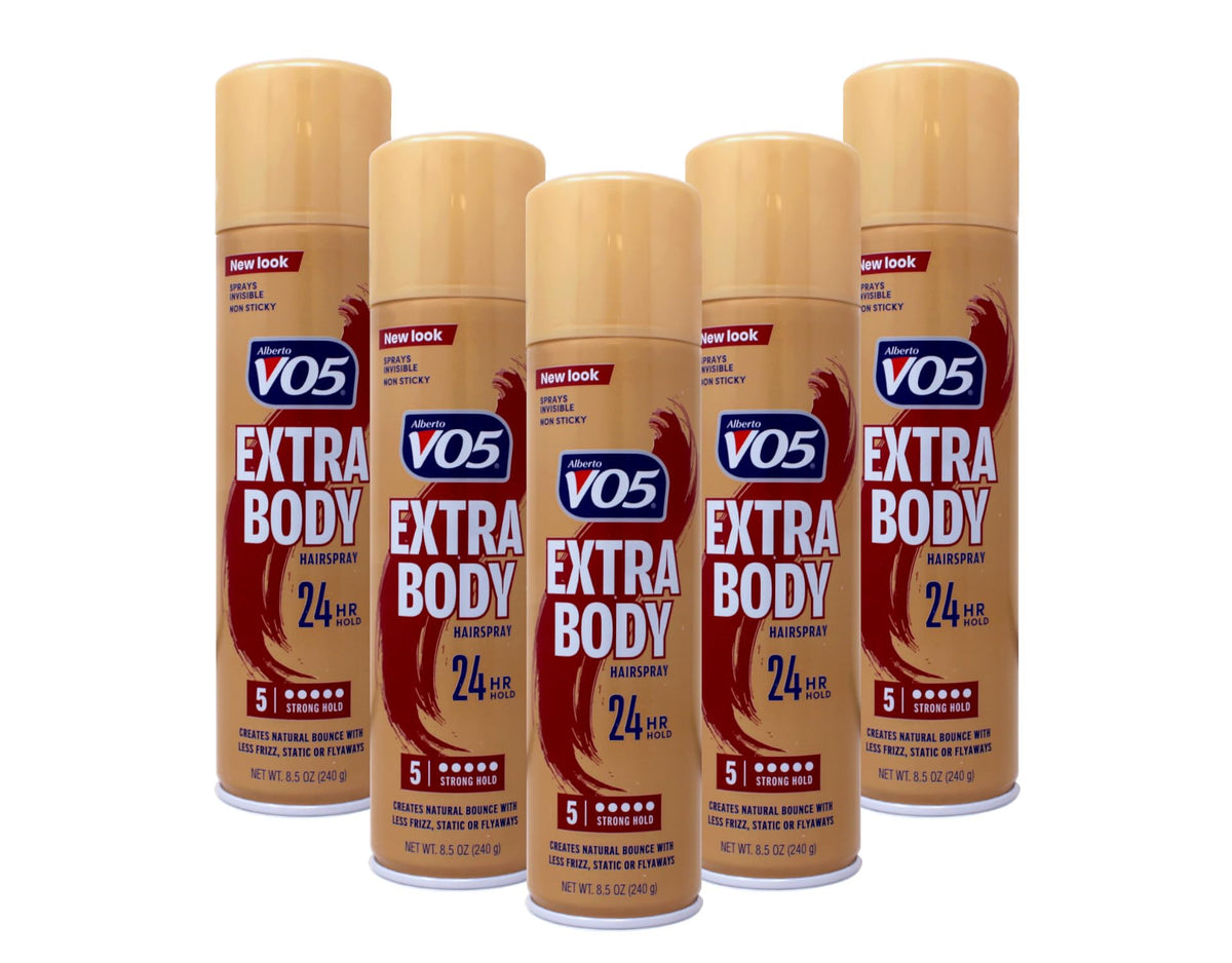 VO5 Hairspray Extra Body Crystal Clear 8.5 oz ( Packs of 5) Beauty & Personal Care Alberto VO5