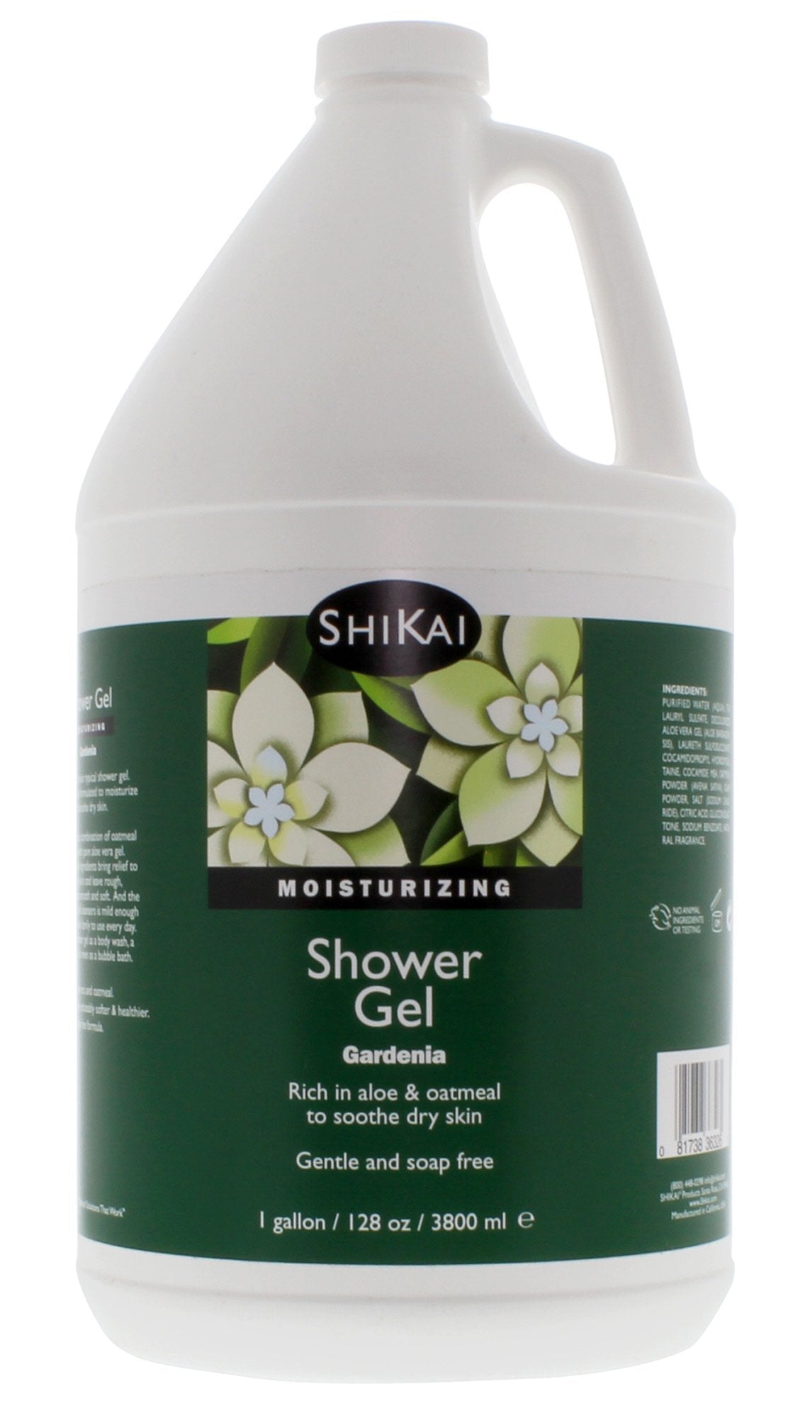ShiKai Daily Moisturizing Shower Gel (Gardenia, 1 Gallon) | with Hydrating Aloe Vera & Oatmeal | Scented Body Wash for Dry Skin Relief Beauty & Personal Care ShiKai