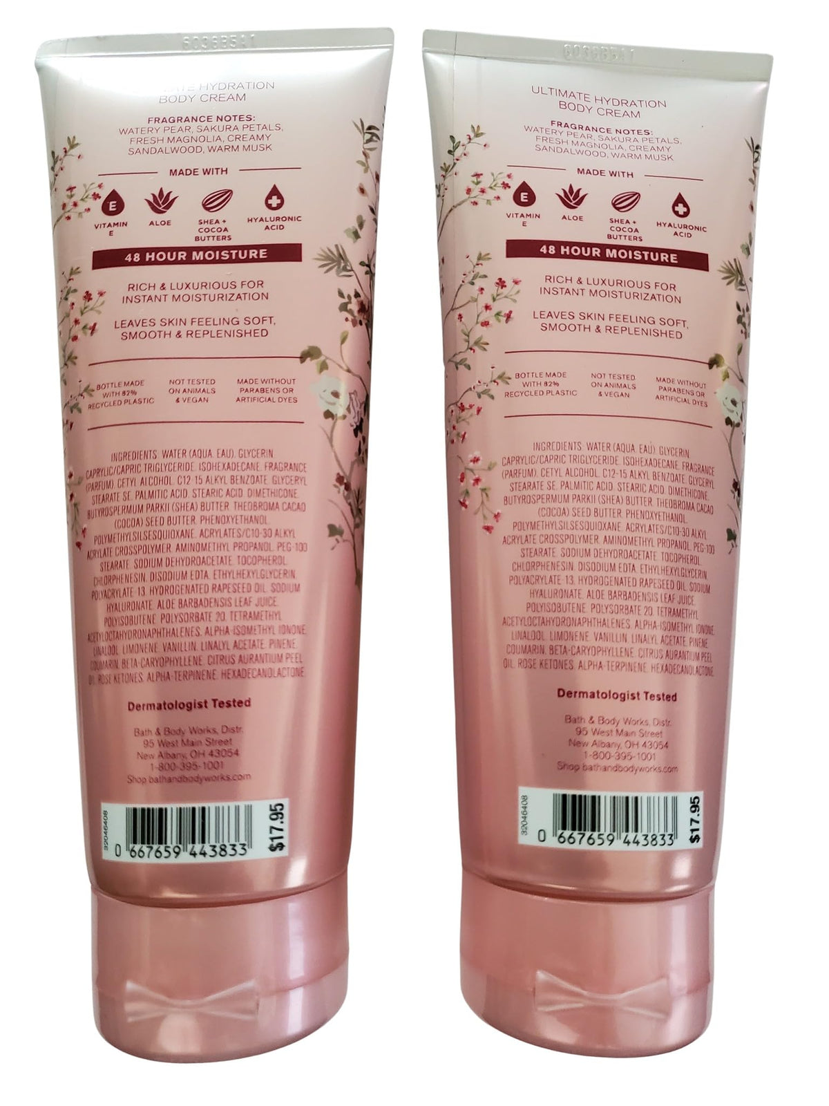 Bath & Body Works Forever Cherry Blossom Body Cream 2-Pack