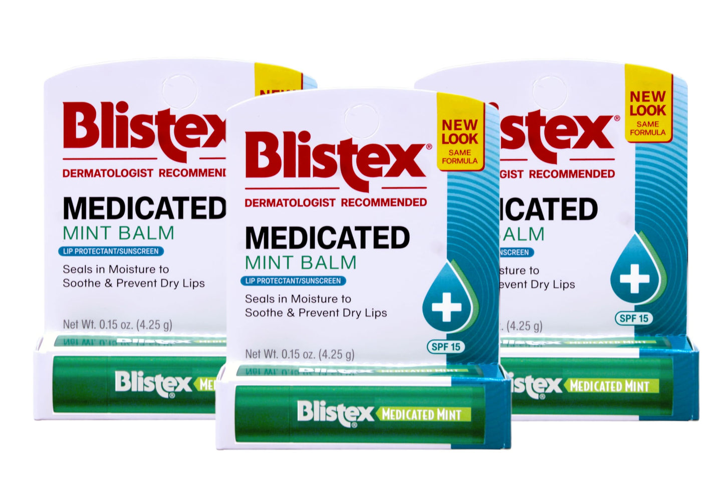 Blistex Medicated Mint Lip Balm, 3 pack Beauty and Personal Care Blistex