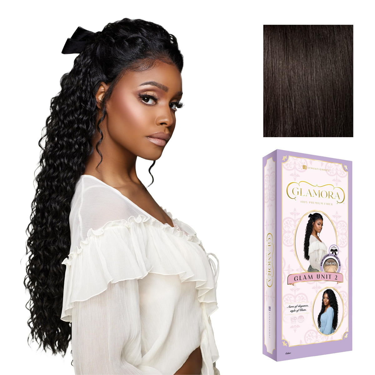 Sensationnel Glamora Lace Front Wig-Glam Unit 2, 2 DARKBROWN