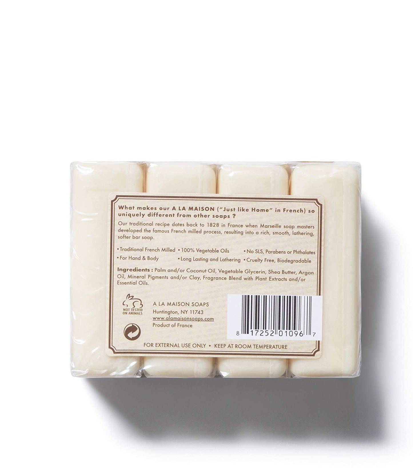 A LA MAISON Sweet Almond Bar Soap - Triple French Milled Natural Moisturizing Hand Soap Bar (12 Bars of Soap, 3.5 oz) Beauty & Personal Care A LA MAISON