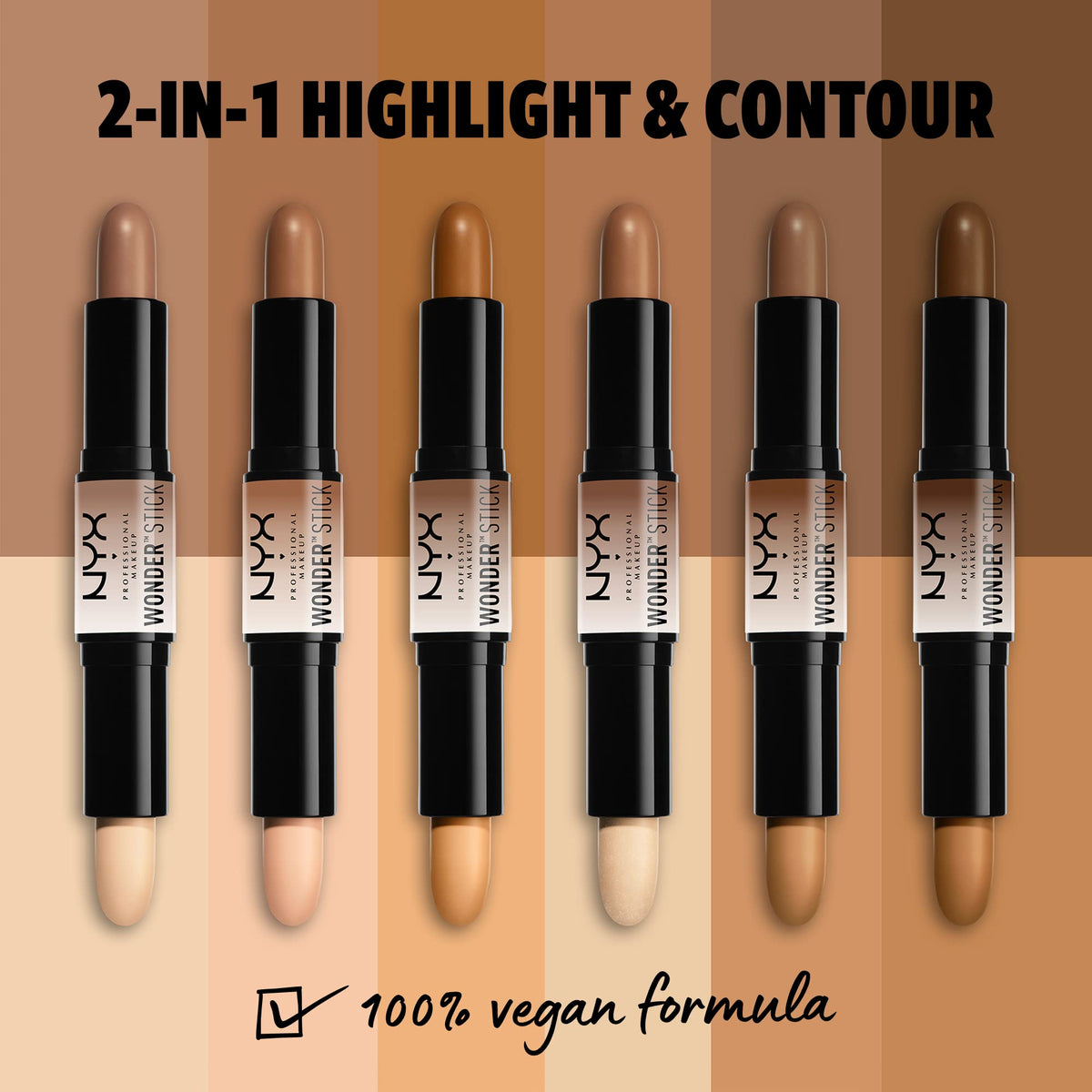 NYX PROFESSIONAL MAKEUP Wonder Stick, Highlight & Contour - Light Beauty & Personal Care NYX PROFESSIONAL MAKEUP