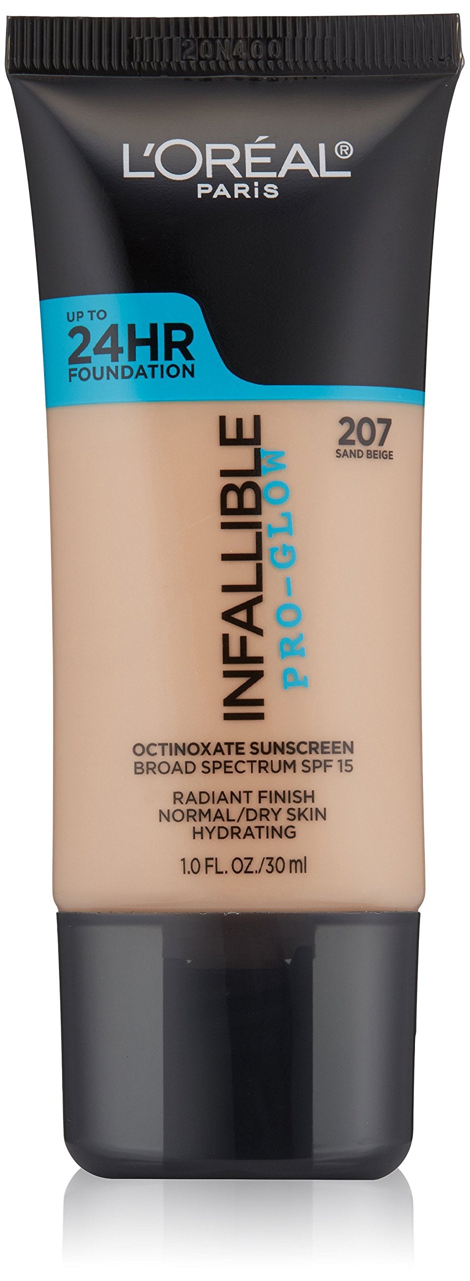 L'Oréal Paris Infallible Pro-Glow Foundation, Sand Beige, 1 fl. oz.