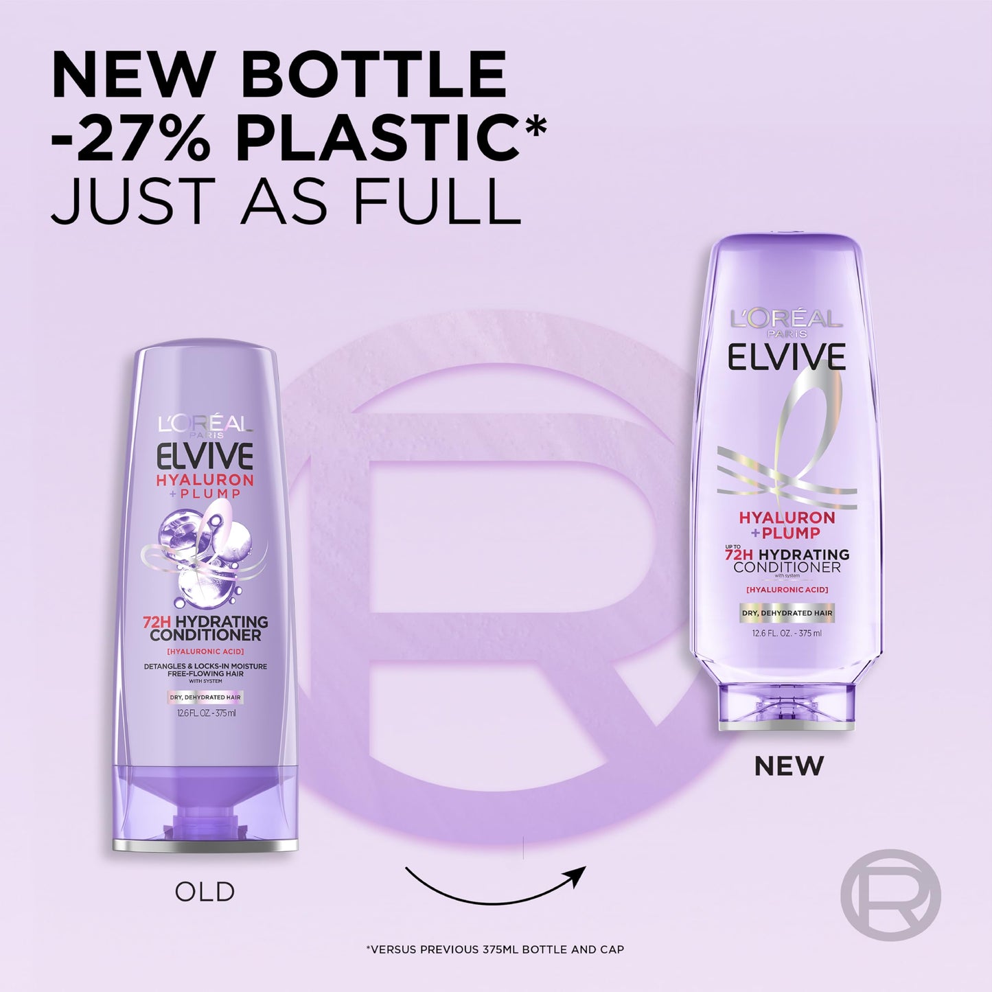 L'Oreal Paris Elvive Hyaluron Plump Hydrating Conditioner for Dehydrated, Dry Hair Infused with Hyaluronic Acid Care Complex, Paraben-Free, 12.6 Fl Oz Beauty & Personal Care L'Oreal Paris
