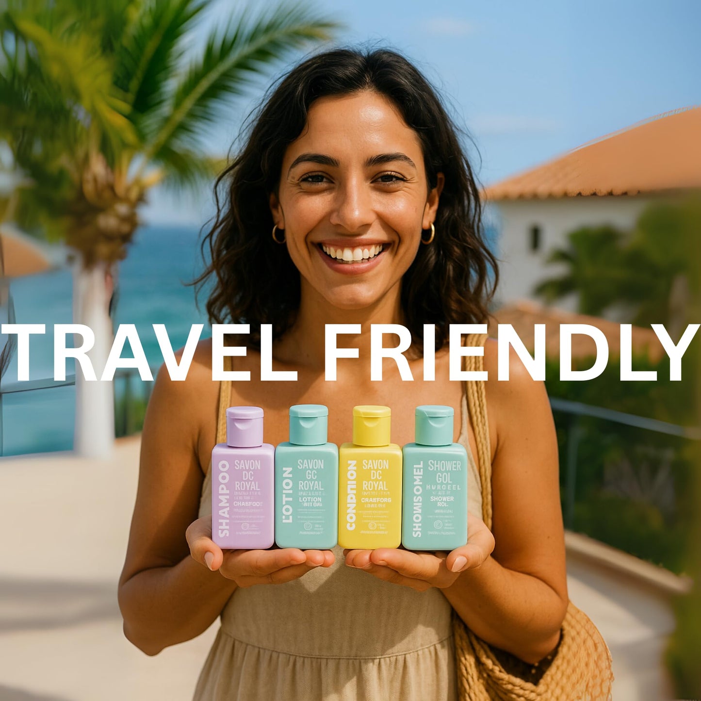 Hotel Toiletries Bulk Set Travel Pack 4 Piece Kit with Essentials Featuring: Shampoo, Conditioner, Shower Gel, Lotion Beauty and Personal Care Infinix