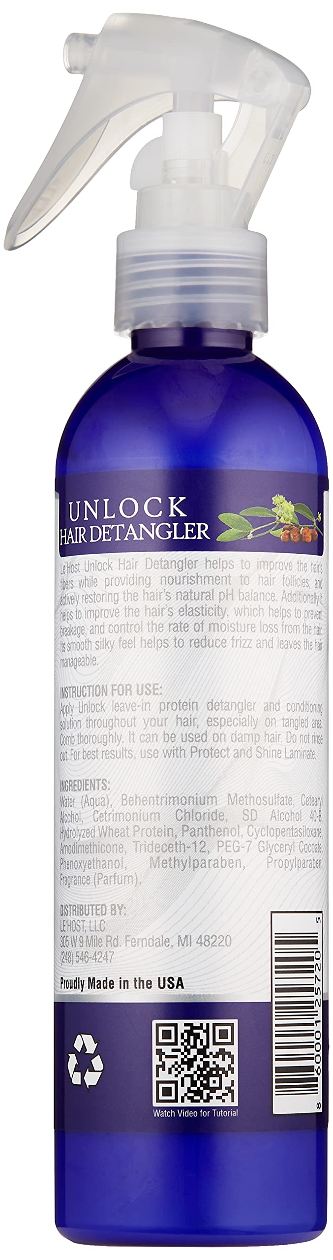 Unlock Hair Detangler (Leave-In Conditioner) Immediately stops hair breakage and promotes hair growth. Beauty & Personal Care LE' HOST HAIR & WIGS