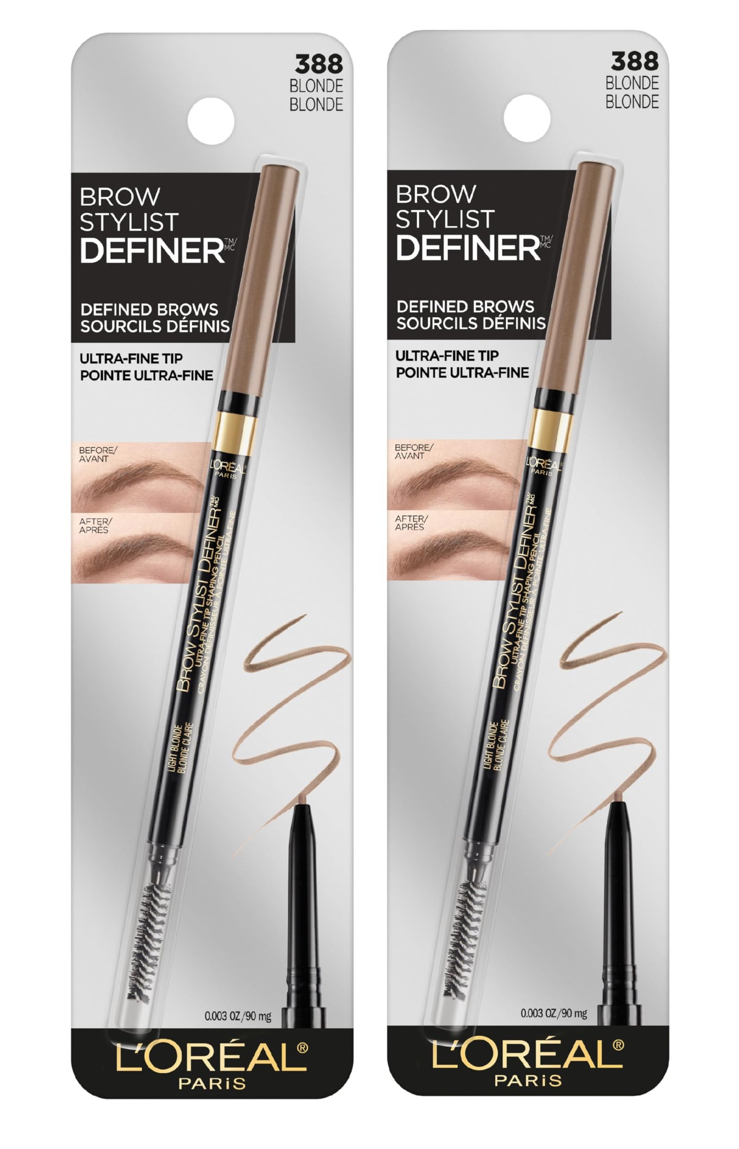 L'Oreal Paris Makeup Brow Stylist Definer Waterproof Eyebrow Pencil, Ultra-Fine Mechanical Pencil, Draws Tiny Brow Hairs and Fills in Sparse Areas Beauty & Personal Care L'Oreal Paris