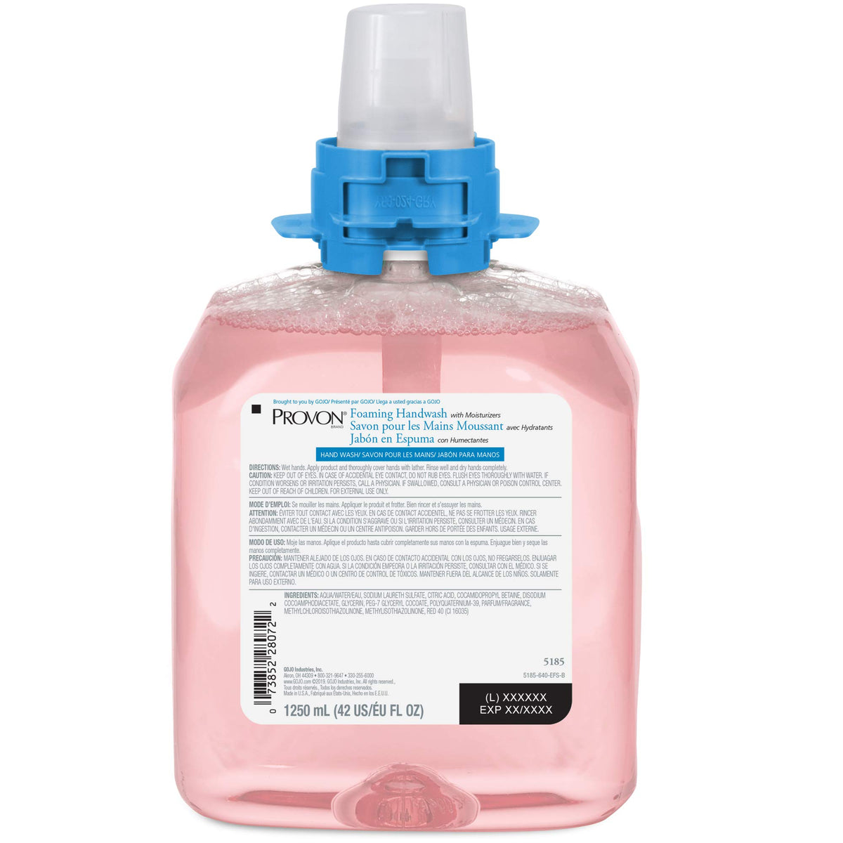 Provon FMX-12 Foam Soap Refill, Cranberry Scent, 4ct x 1250 mL - 5185-04