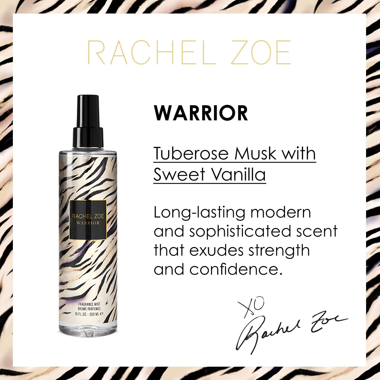 Rachel Zoe Warrior Fragrance Mist - Body Spray For Women - Body Mist With Magnolia, Mandarin, And Rose Notes - Womens Hair And Body Fragrance - 10 oz Beauty & Personal Care Rachel Zoe