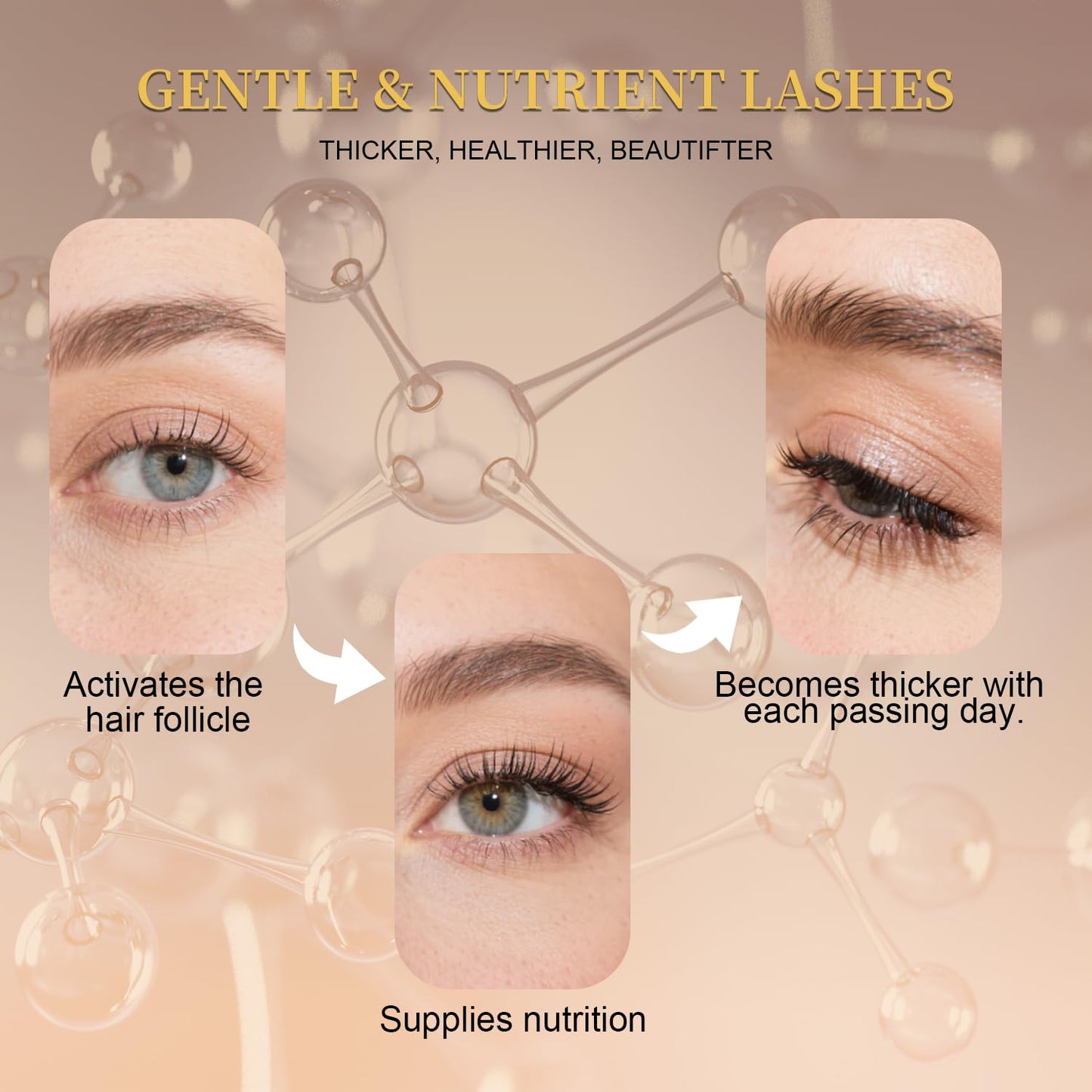 Lash Serum for Eyelash Growth, Premium Lash Enhancing Serum with Advanced Formula Volumizing Longer Fuller and Thicker Looking Lashes, Eyelash Growth Beauty & Personal Care Tistees