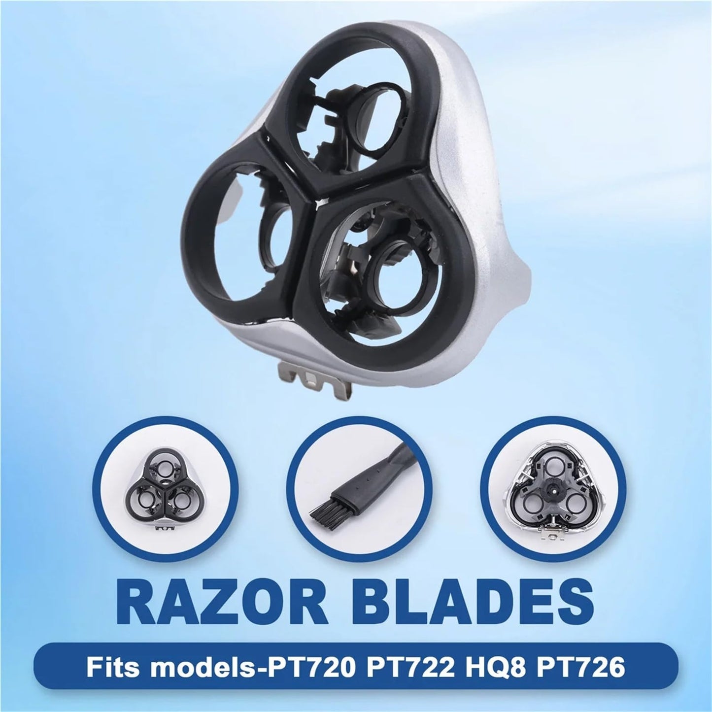 Electronic Shaver Replacement Head Razor Blade Holder?Compatible For Philips?PT725 Series HQ8230 HQ8240/927 8250 7800 7810XL?Gray Beauty and Personal Care Ouyniei