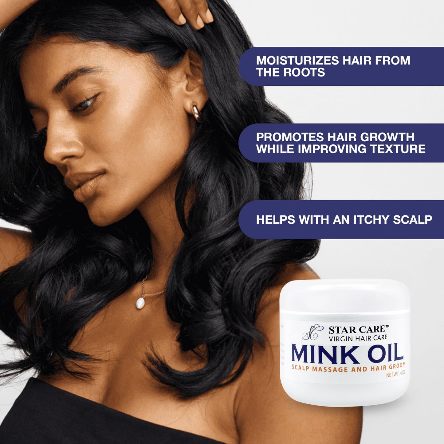 STAR CARE Virgin Hair Care Mink Oil 4oz Beauty & Personal Care STAR CARE