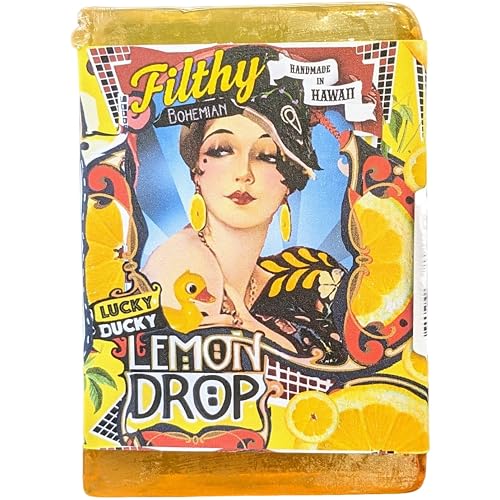 Filthy Bohemian Lucky Ducky Lemon Drop Soap Bar Beauty & Personal Care Filthy Farmgirl