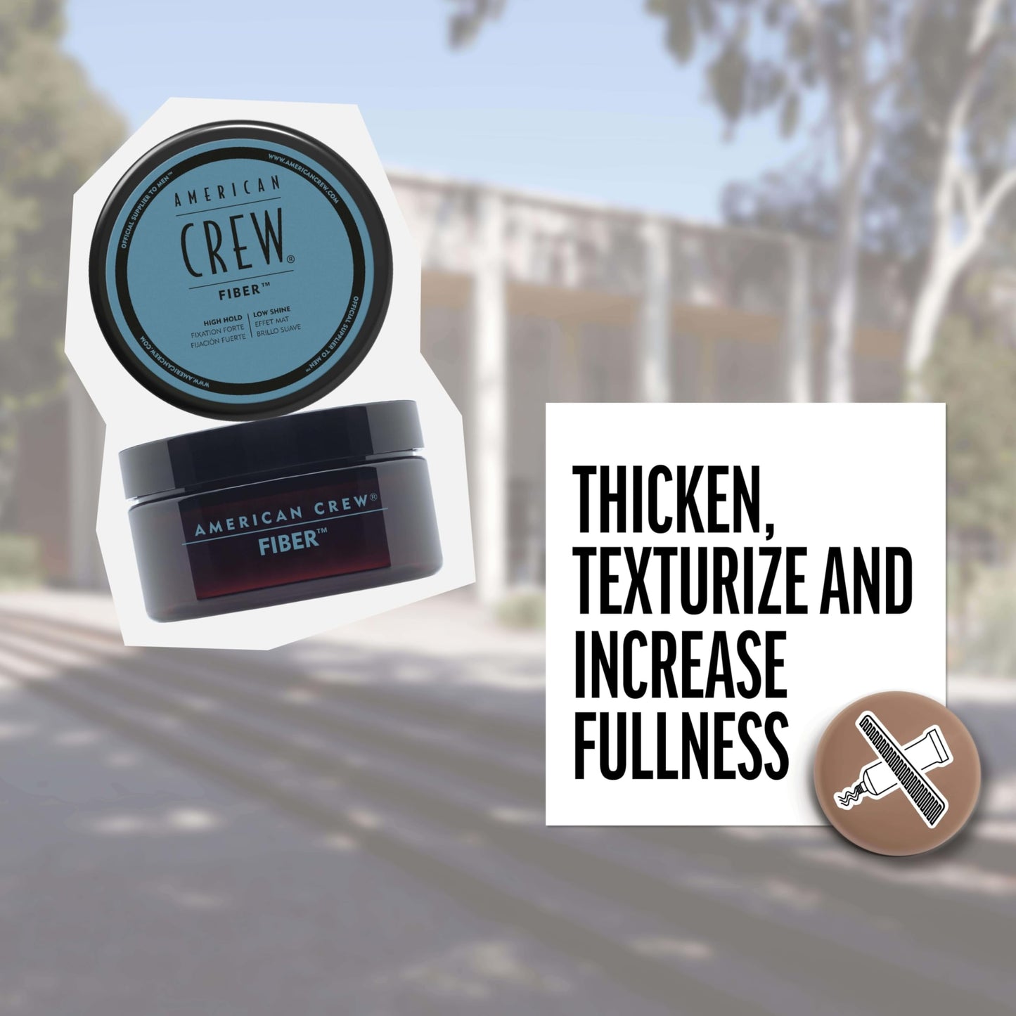 American Crew Men's Hair Fiber, Like Styling Gel with High Hold & Low Shine, Travel Size, 1.7 oz Beauty & Personal Care AMERICAN CREW