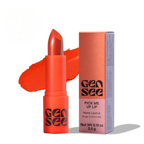 GEN SEE Pick Me Up Lip Matte Lipstick, Selma - Soft Matte Highly Pigmented Comfortable Long Wear Color, Vegan Cruelty-Free, Made in Italy Beauty & Personal Care GEN SEE