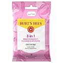 Burt’s Bees Micellar Rose Water Facial Towelettes, 100% Plant Based Cloth; 99% Natural Origin; Remove Makeup, Cleanse, Hydrate; No Greasy, Oily Beauty & Personal Care Burt's Bees