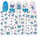 Cute Nail Stickers Kawaii Cartoon Nail Stikers Self-Adhesive Nail Decals for Women Girls Kids Nail Art Stickers (75+Decals) Beauty & Personal Care Emifunny
