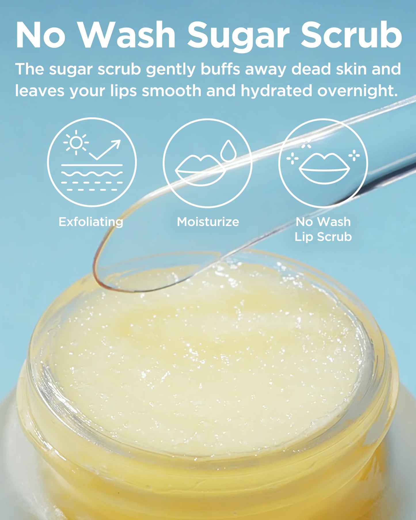 TOCOBO Lemon Sugar Lip Mask - No-Wash Overnight Lip Scrub & Sleeping Mask - Melting Sugar Crystals + Lemon Oil Exfoliating Treatment for Dry, Flaky Beauty and Personal Care TOCOBO