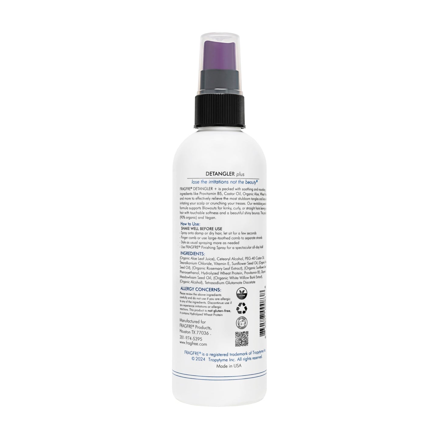 FRAGFRE Detangler plus Styling Hair Spray 8 oz (2-Pack Gift Set) - Heat Protectant and Blowout Spray - Leave in Conditioner for Sensitive Skin Beauty & Personal Care FRAGFRE
