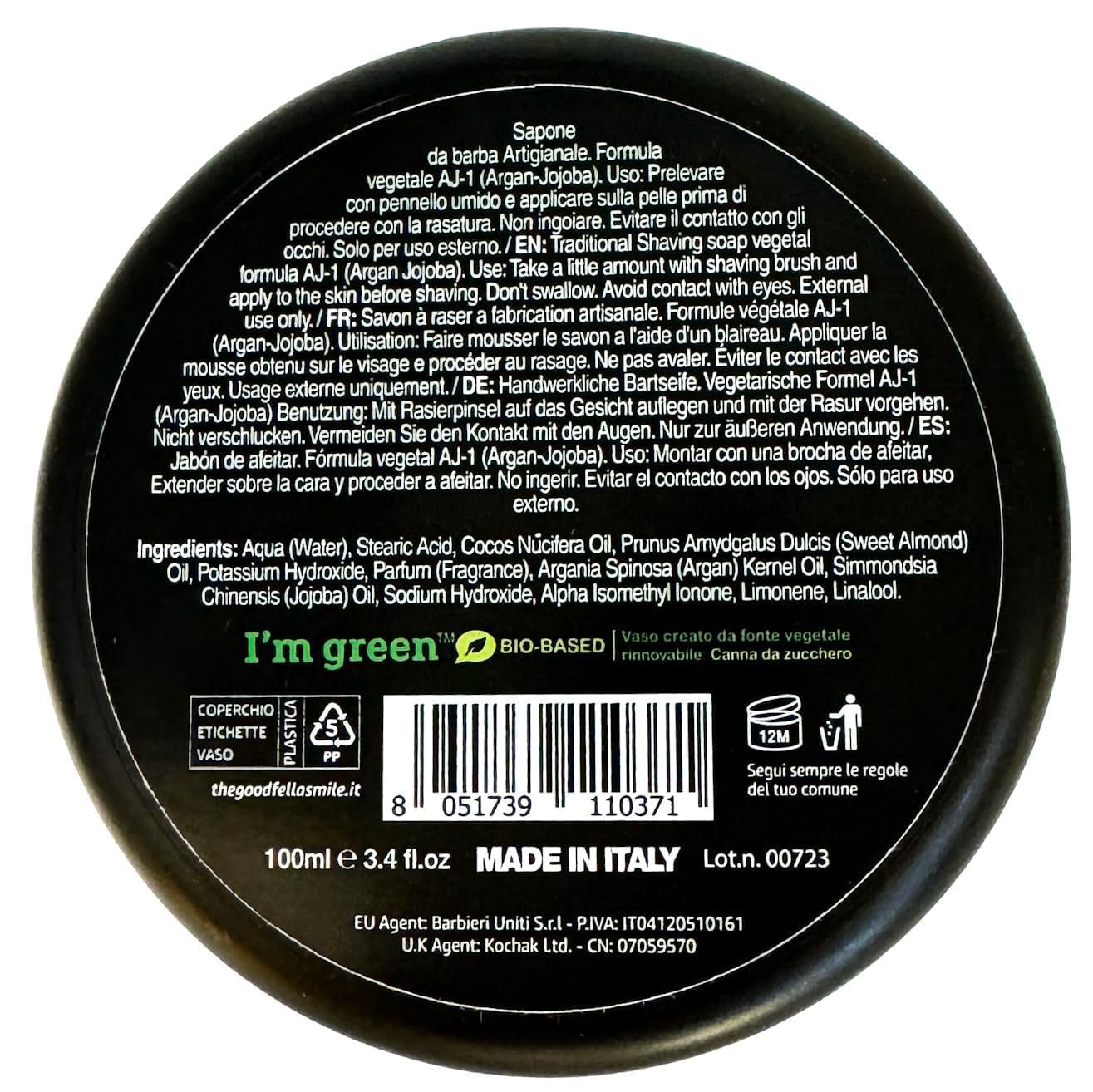 The Goodfellas' smile, Luxury Shaving Soap, Formulated for Use with A Shaving Brush, Made in Italy (Abysso - Fresh Citrus, Floral, Oak) Beauty and Personal Care The Goodfellas' smile