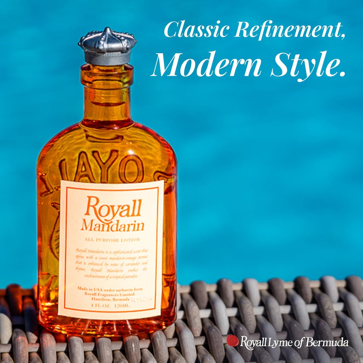 ROYALL MANDARIN, Men's Heritage Eau de Toilette, Bright Citrus Fragrance - 4 oz Spray Beauty & Personal Care ROYALL LYME