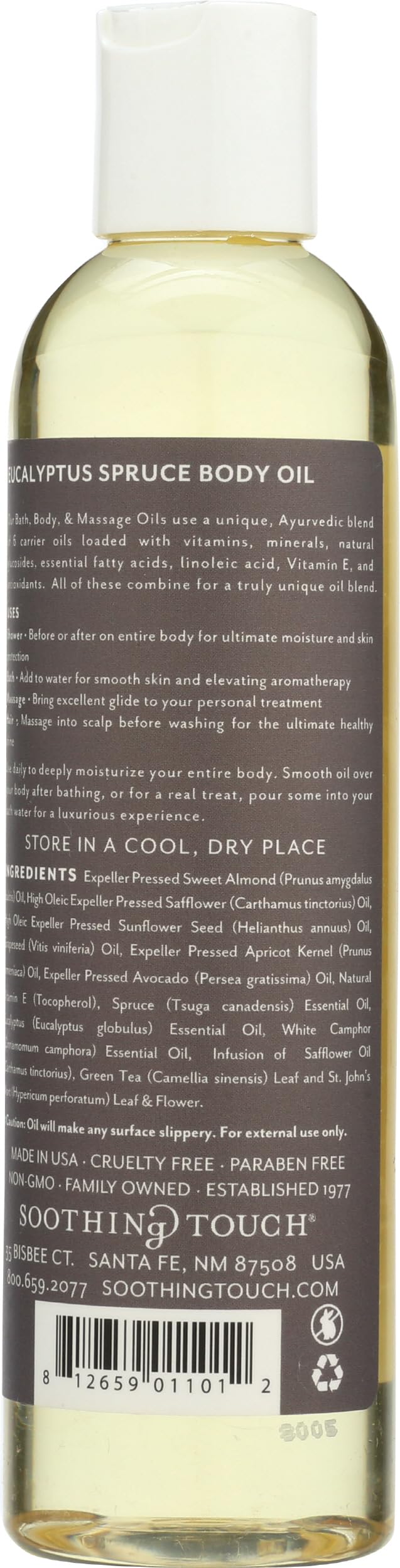 Soothing Touch Eucalyptus Bath & Body Massage Oil, 8 oz Beauty and Personal Care Soothing Touch