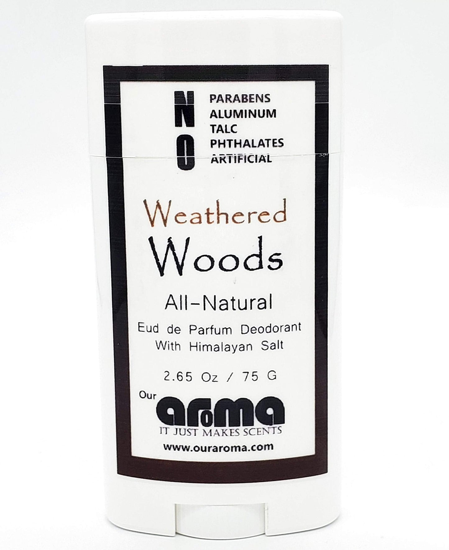Our Aroma All-Natural Deodorant for Women and Men - Vegan, Gluten Free, Cruelty Free - Aluminum Free, Free of Parabens & Sulfates - Weathered Woods Beauty and Personal Care Our Aroma