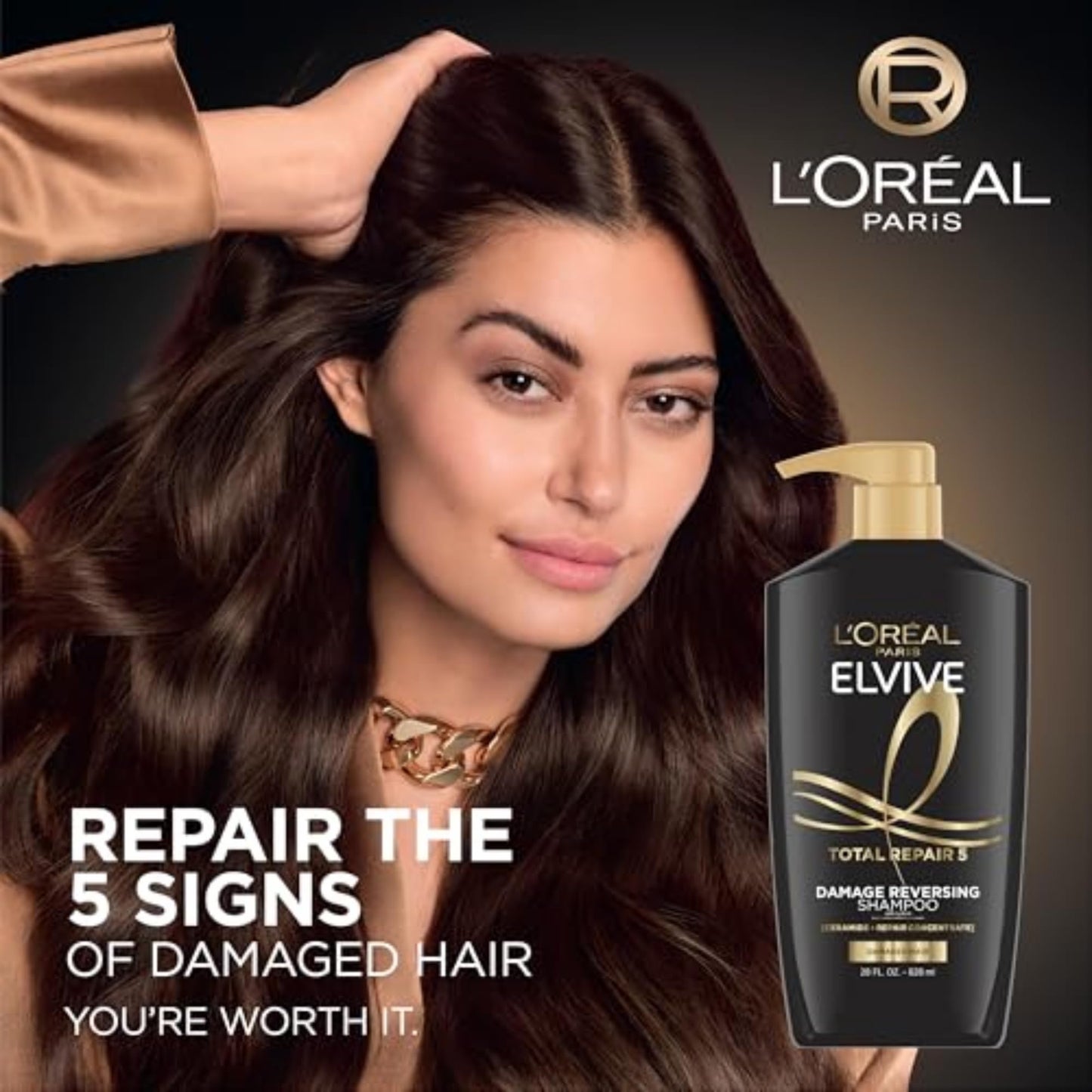 L'Oreal Paris Elvive Total Repair 5 Protein Recharge Leave In Conditioner Treatment, and Heat Protectant, 2 pack, (5.1 Ounce each) (Packaging May Beauty & Personal Care L'Oreal Paris