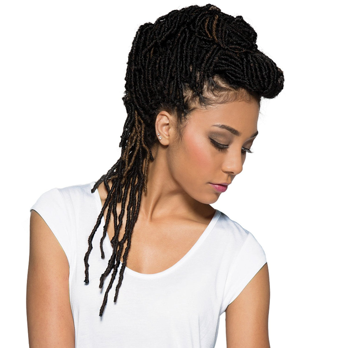 Bobbi Boss Synthetic Hair Crochet Braids African Roots Braid Collection Nu Locs 14" (6-PACK, 1)