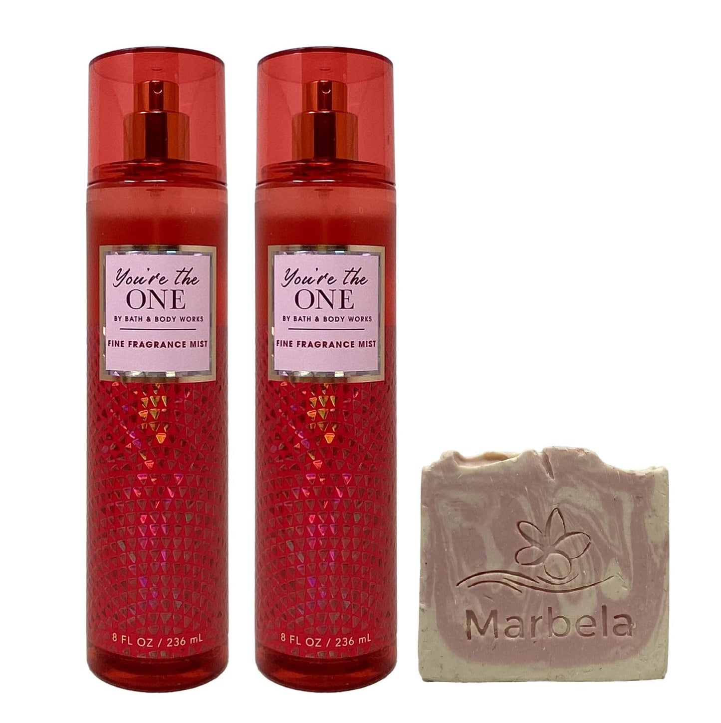 Bath & Body Works You're The One Fine Fragrance Mist 2 Pack with a Himalayan Salts Springs Sample Soap Beauty and Personal Care Bath & Body Works