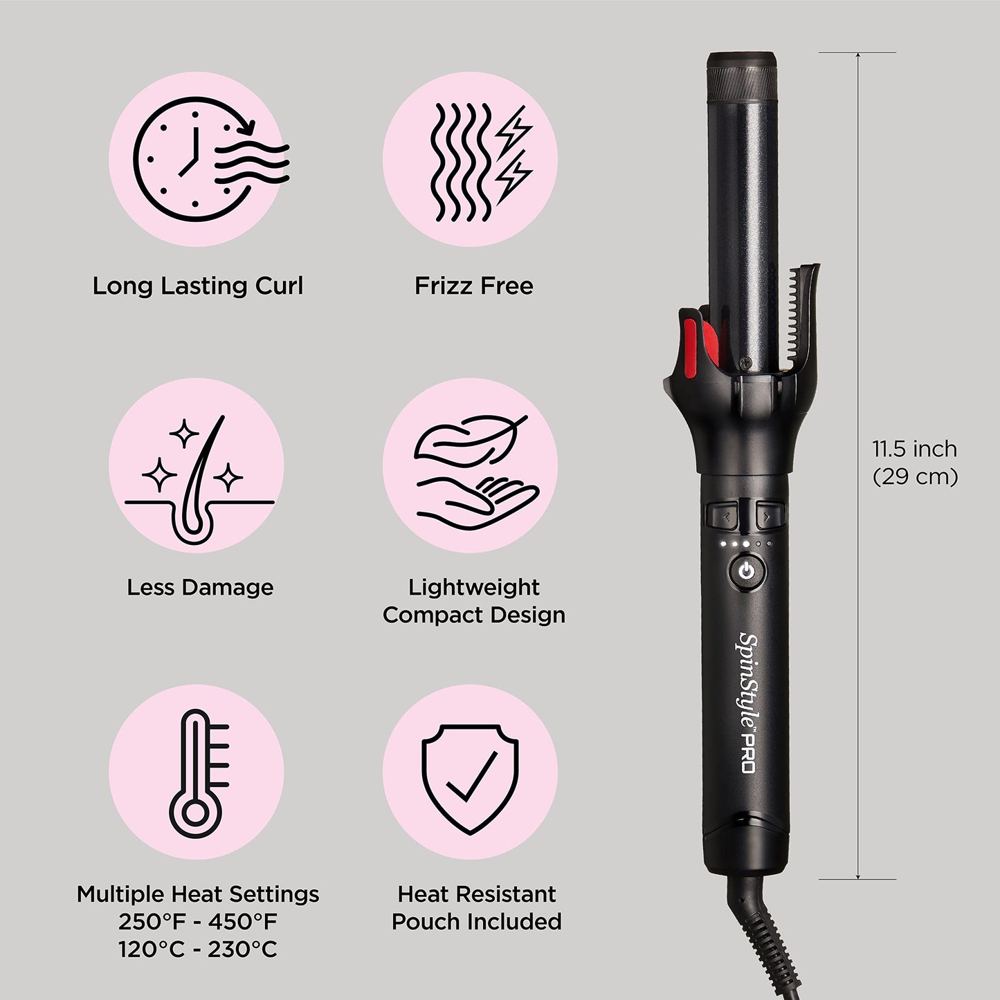 SalonTech SpinStyle Pro Curling Iron Beauty & Personal Care Salon Tech