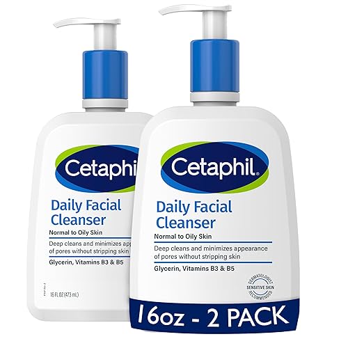 Cetaphil Face Wash, Daily Facial Cleanser for Sensitive, Combination to Oily Skin, NEW 16 oz 2 Pack, Gentle Foaming, Soap Free, Hypoallergenic Beauty & Personal Care Cetaphil