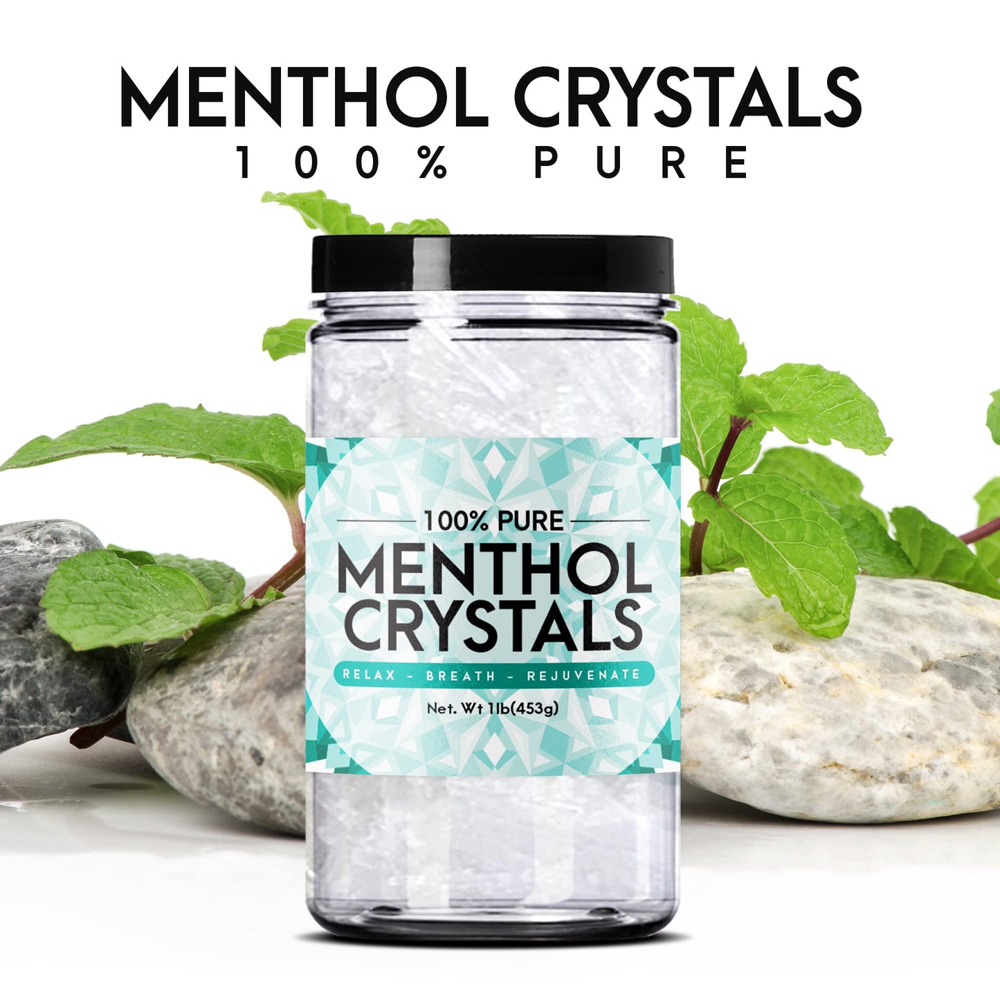 Three Drops of Life Menthol Crystals, Natural Mentha Arvensis, Aromatherapy for Shower Steamers, Humidifiers, Room Freshener or Addition for Cosmetics Beauty & Personal Care Three Drops of Life