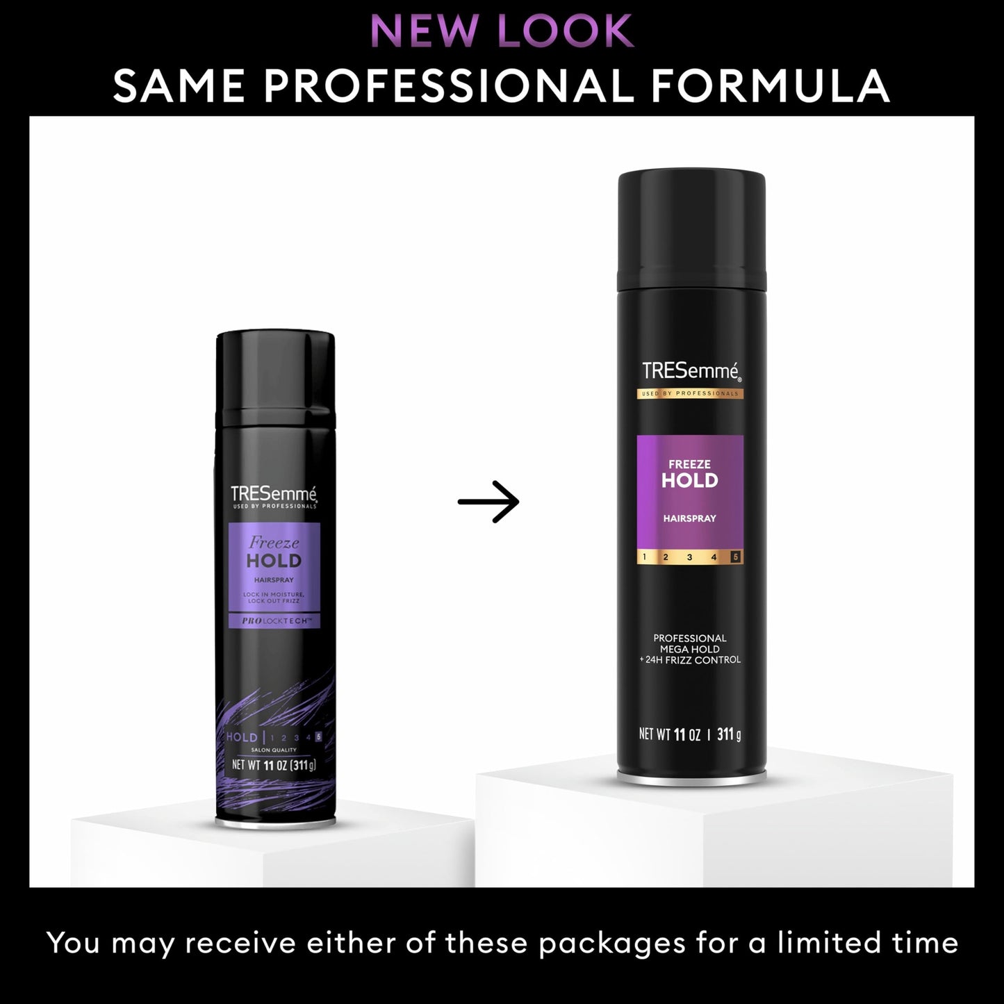 TRESemmé Hairspray Freeze Hold for 24-Hour Frizz Control and All-Day Humidity Resistance 11 Fl Oz Beauty & Personal Care TRESemmé