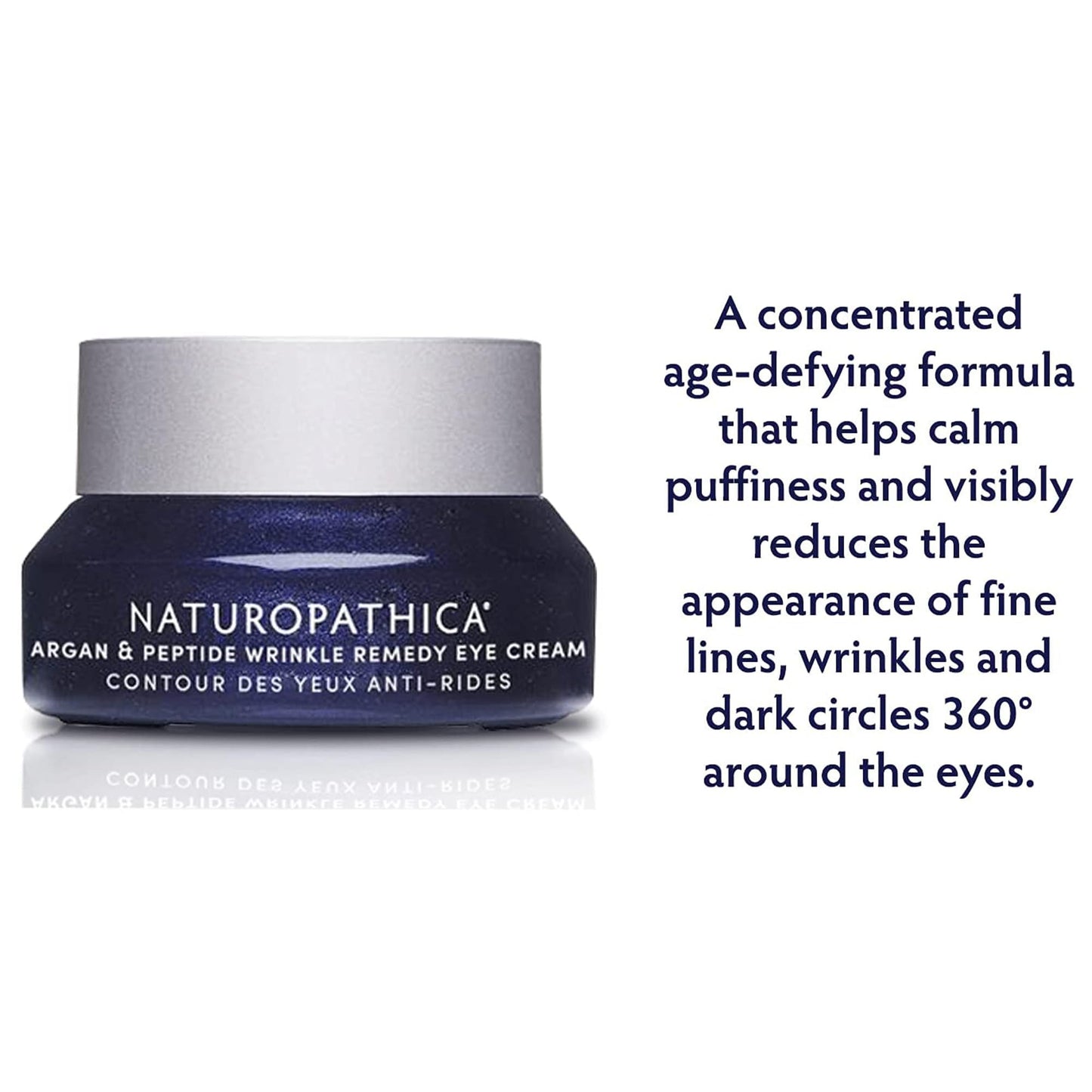 Naturopathica Argan & Peptide Wrinkle Remedy Eye Cream, Daily Under Eye Cream to Help Reduce Puffy Eyes and Hydrate Skin, Firming Eye Cream to Help Beauty and Personal Care Naturopathica