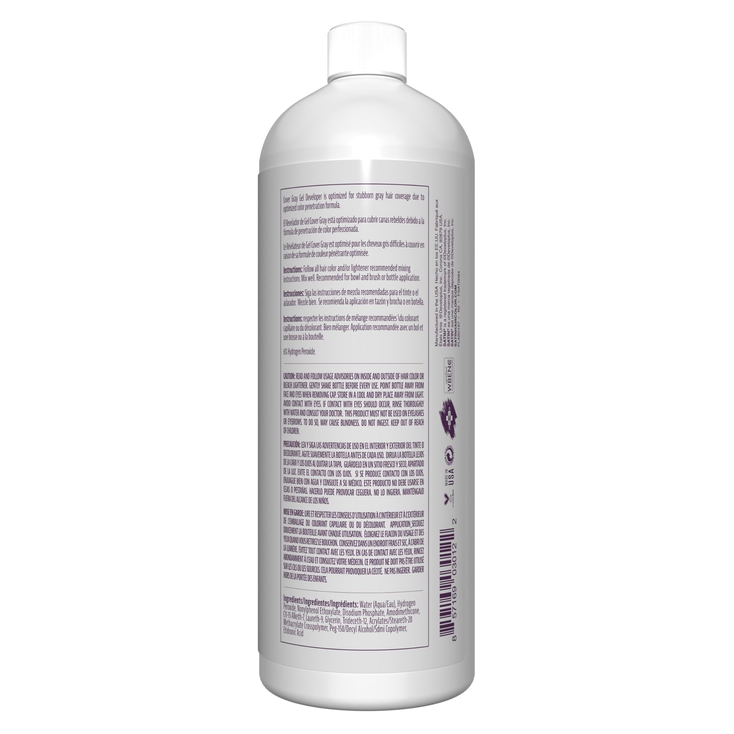 Satin | Cover Grey | Oxide Developers | 32oz. Beauty & Personal Care Satin