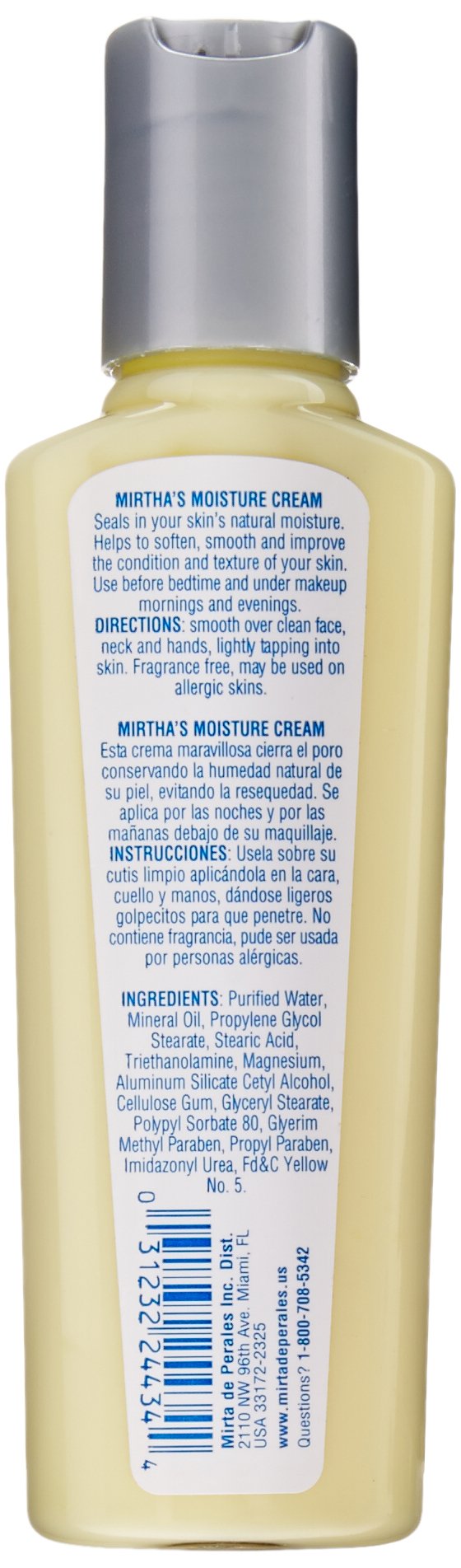 Mirta De Perales Moisture Cream 4oz Travel Size Beauty & Personal Care Mirta De Perales