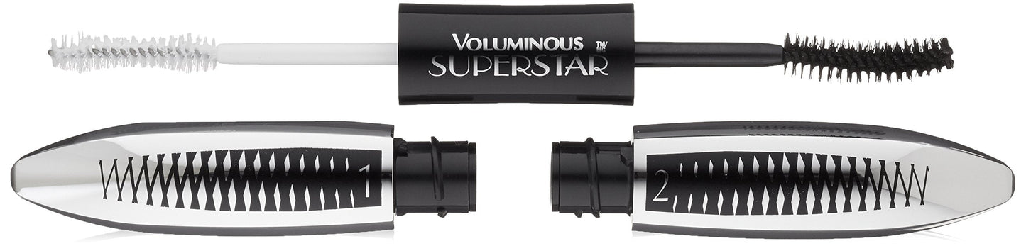 L'Oreal Paris Cosmetics Voluminous Superstar Mascara, Washable, Blackest Black, 0.41 Fl. Oz, 1 Count Beauty & Personal Care L'Oreal Paris