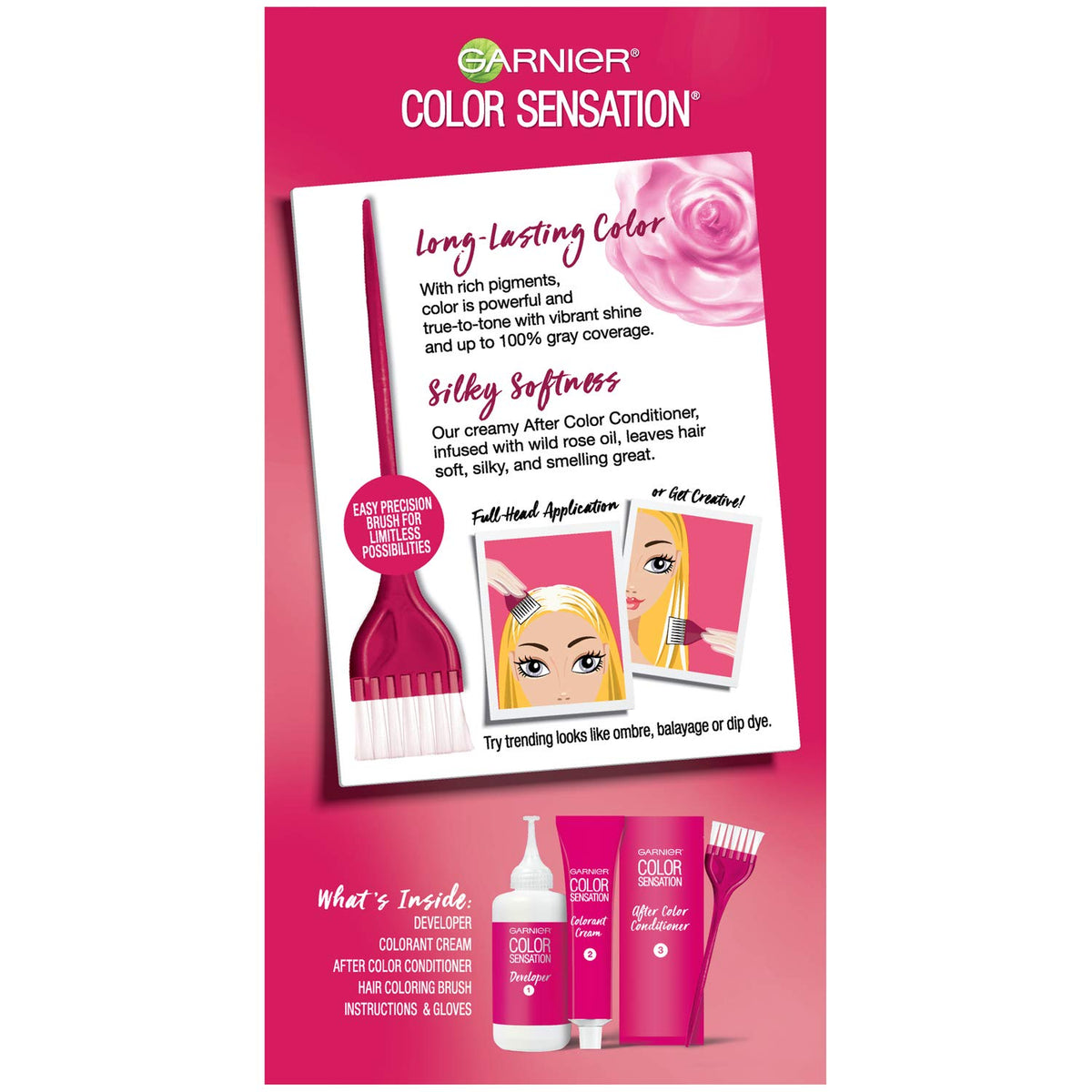 Garnier Hair Color Sensation Rich Long-Lasting Color Cream, 11.3 Extra Ligh