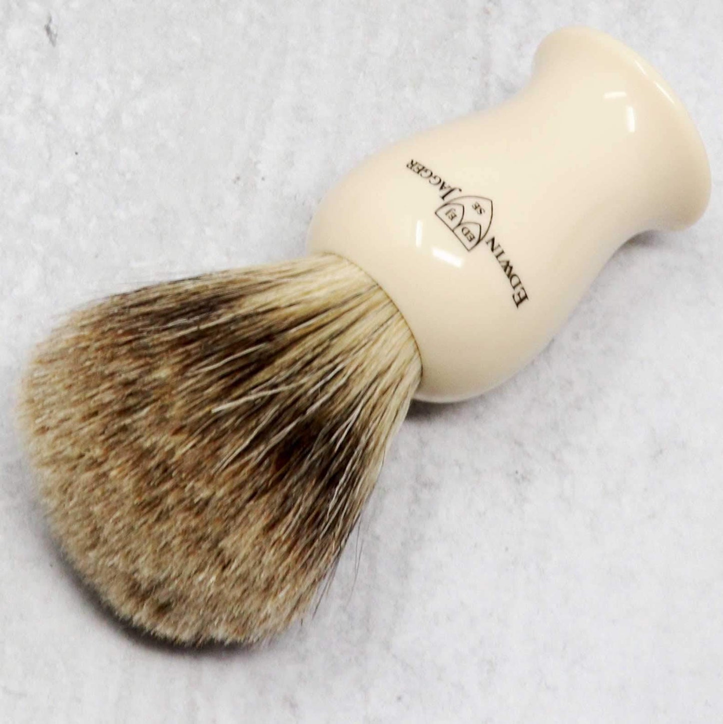 Edwin Jagger Medium Plaza Shaving Brush- Best Badger (Imitation Ivory) Beauty and Personal Care Edwin Jagger