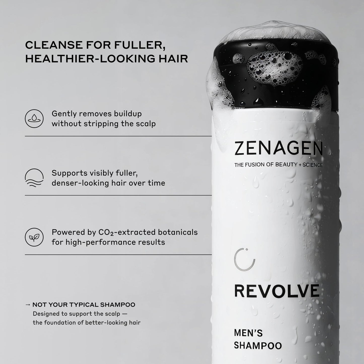 Zenagen Revolve Thickening Shampoo & Conditioner Bundle for Men (6.75 oz Each) - For Fine & Thinning Hair, Supports Fuller, Thicker-Looking Hair Beauty & Personal Care Zenagen