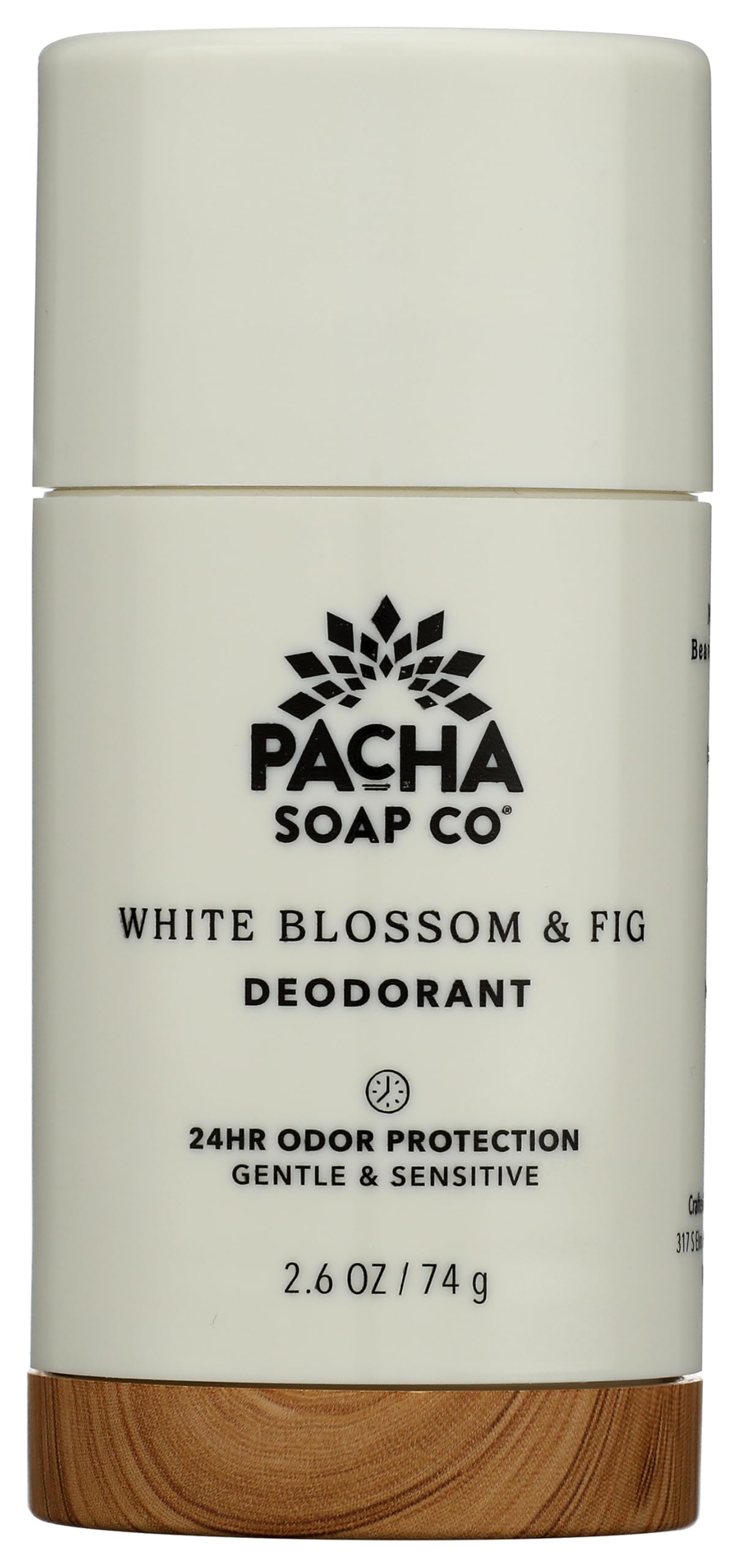 Pacha Soap White Blossom & Fig Deodorant, 2.6 OZ Beauty and Personal Care Pacha Soap Co