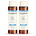 Soapbox Argan Oil & Vanilla Shampoo & Conditioner Set, Leaves Hair Smooth & Controls Frizz - Clean Ingredients Free of Harsh Chemicals, Sulfates Beauty & Personal Care Soapbox